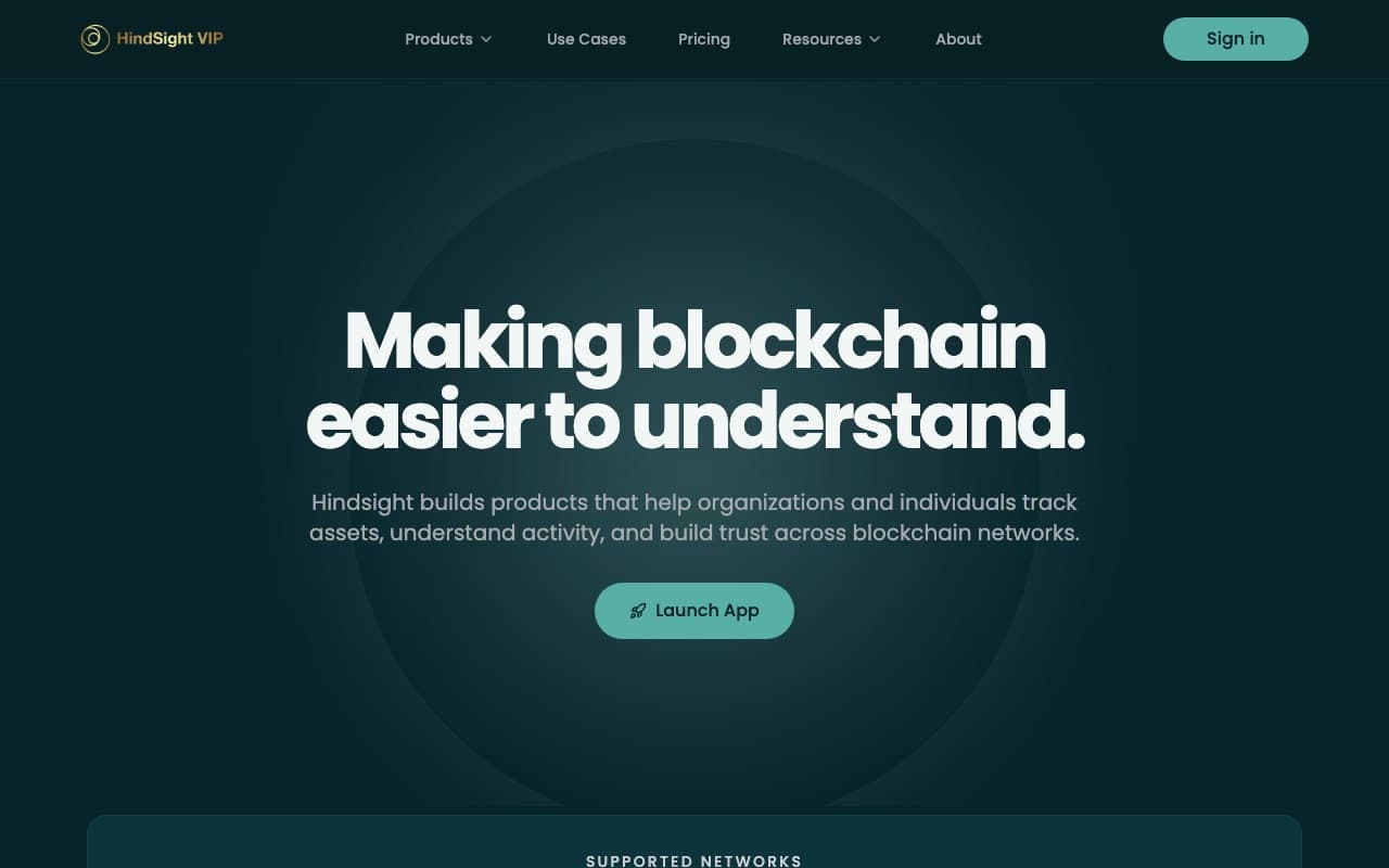 The HindSight VIP website